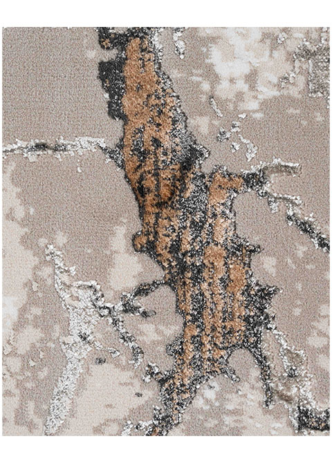 Tapete Moderno Neutro con Diseño Abstracto en Gris Oscuro