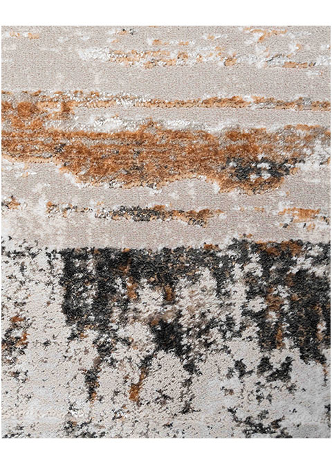 Tapete Moderno Neutro con Diseño Abstracto en Cafe y Gris Oscuro