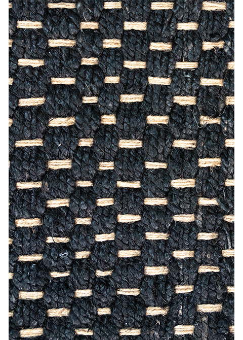 Tapete Moderno Azul con Diseño Texturizado Tipo Tejido para Sala