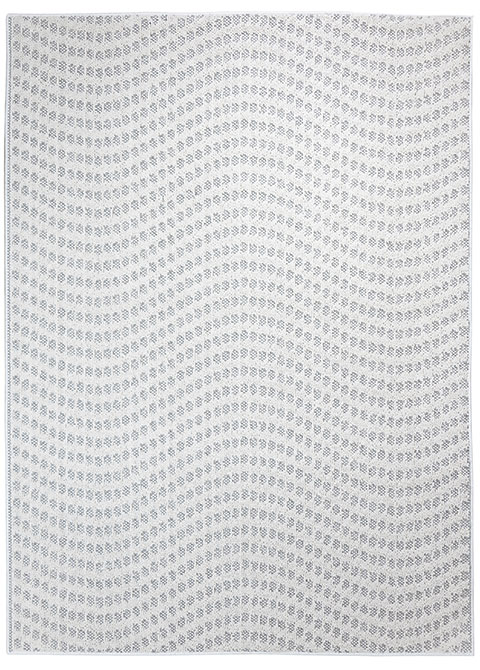 Tapete Moderno Neutro con Diseño Ondulado en Gris Oscuro