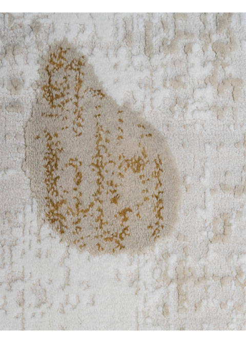 Tapete Moderno Neutro con Diseño Abstracto en Café