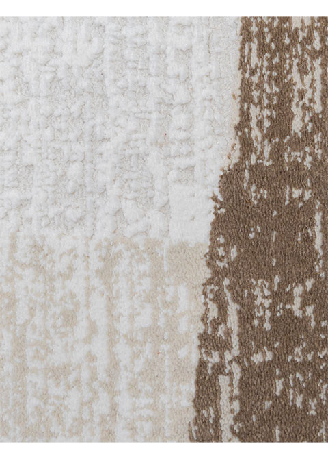 Tapete Moderno Neutro con Diseño Abstracto en Café