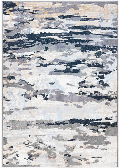 Tapete Moderno Neutro con Diseño Abstracto en Gris Oscuro