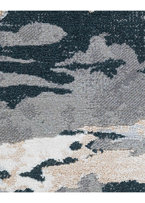 Tapete Moderno Neutro con Diseño Abstracto en Gris Oscuro