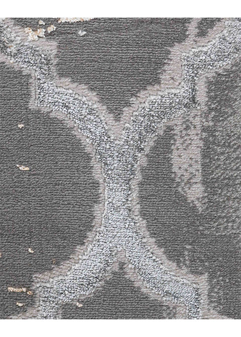 Tapete Vintage Gris con Diseño Marroquí Texturizado