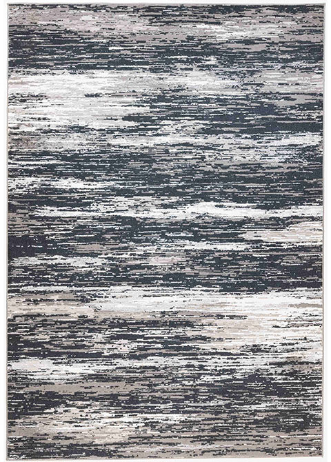 Tapete Moderno Gris con Diseño Abstracto en Gris Oscuro