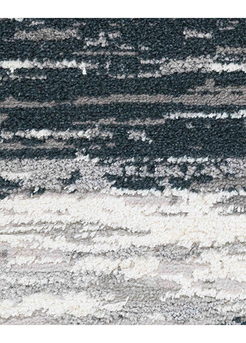 Tapete Moderno Gris con Diseño Abstracto en Gris Oscuro