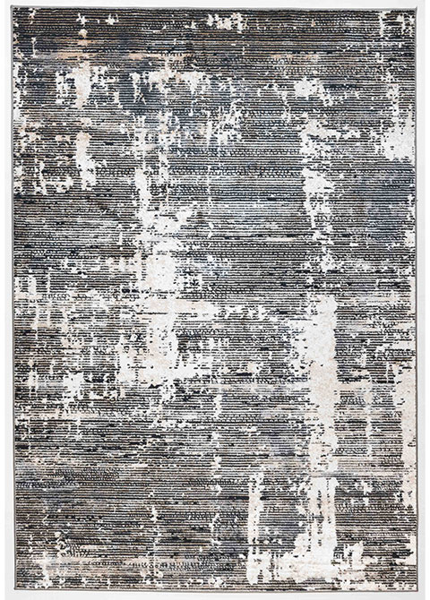 Tapete Moderno Gris con Diseño Abstracto en Beige