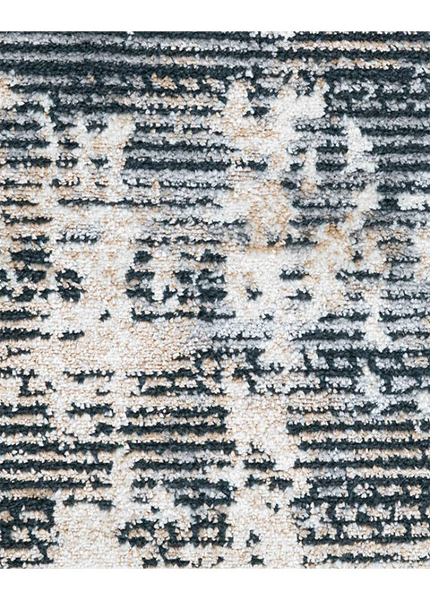 Tapete Moderno Gris con Diseño Abstracto en Beige