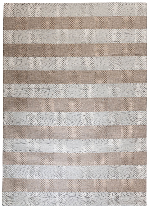 Tapete Texturizado Neutro con Diseño a Rayas