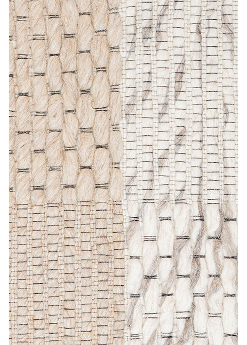 Tapete Texturizado Neutro con Diseño a Rayas