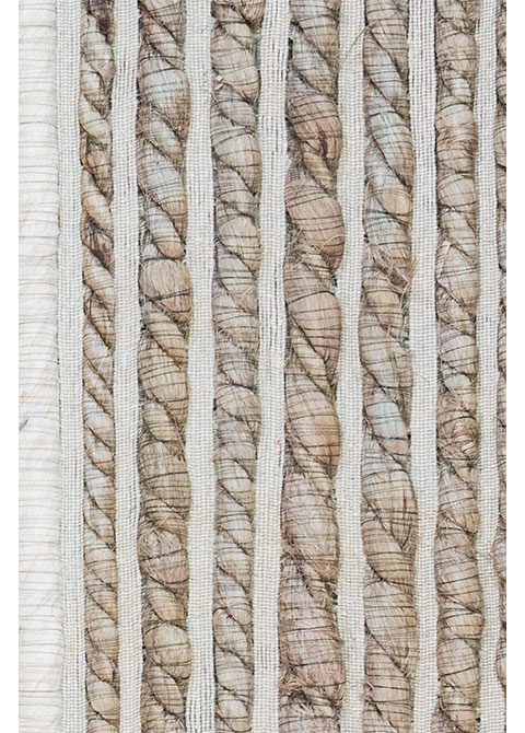 Tapete Texturizado Neutro con Diseño a Rayas en Café