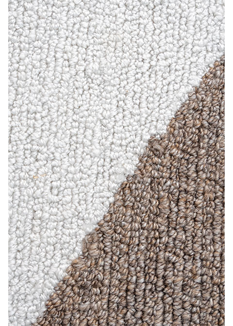 Tapete Moderno Neutro con Diseño Abstracto en Café