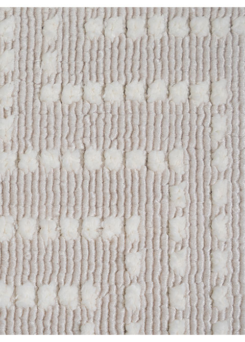 Tapete Moderno Gris con Diseño Geométrico en Blanco