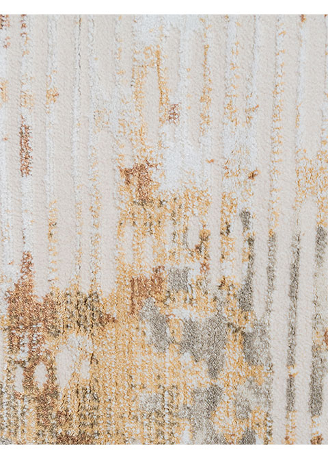 Tapete Moderno Neutro con Diseño Abstracto en Cafe Colección LAILA