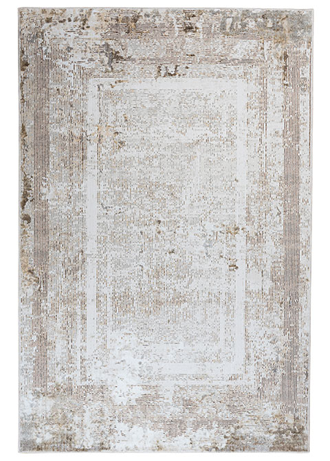 Tapete Moderno Neutro con Diseño Abstracto en Café