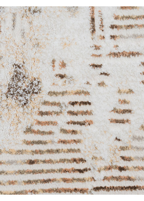 Tapete Moderno Neutro con Diseño Abstracto en Café