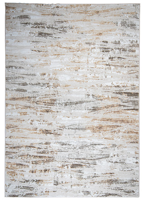 Tapete Abstracto Neutro con Diseño de Pinceladas en Café