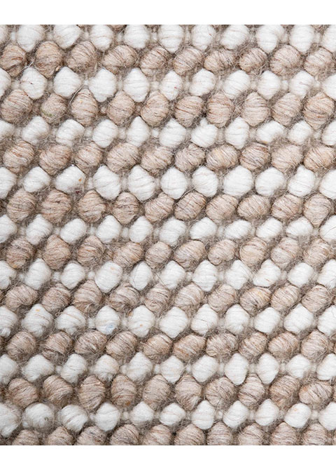 Tapete Texturizado Beige con Tejido Trenzado