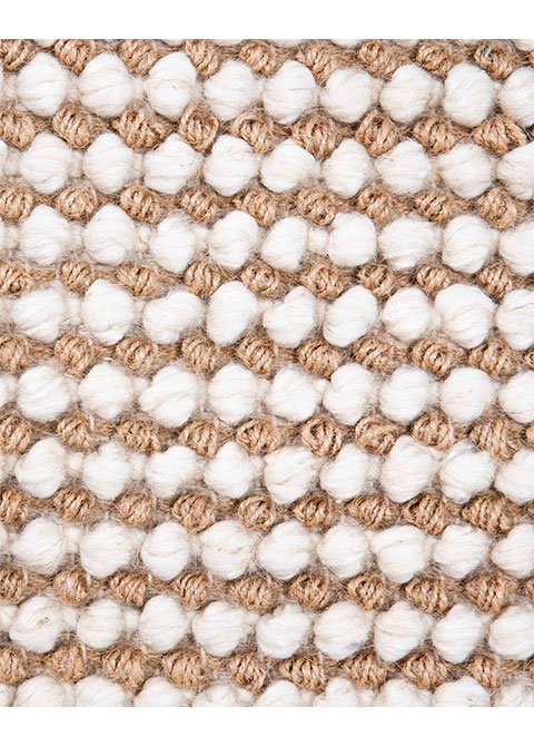 Tapete Texturizado Beige con Diseño Trenzado Natural