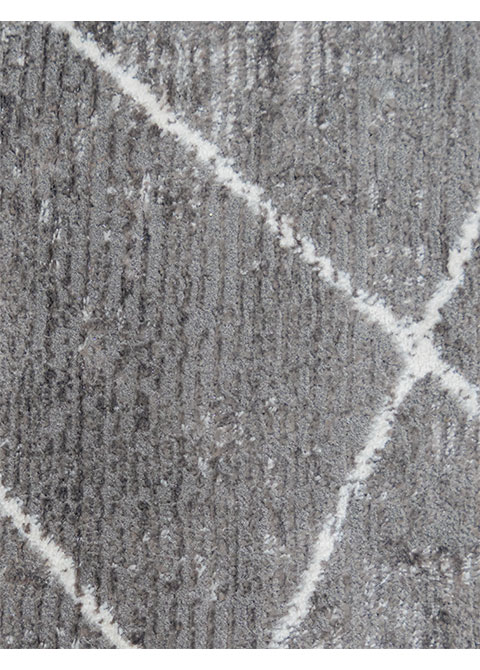 Tapete Moderno Gris con Diseño Abstracto en Plata