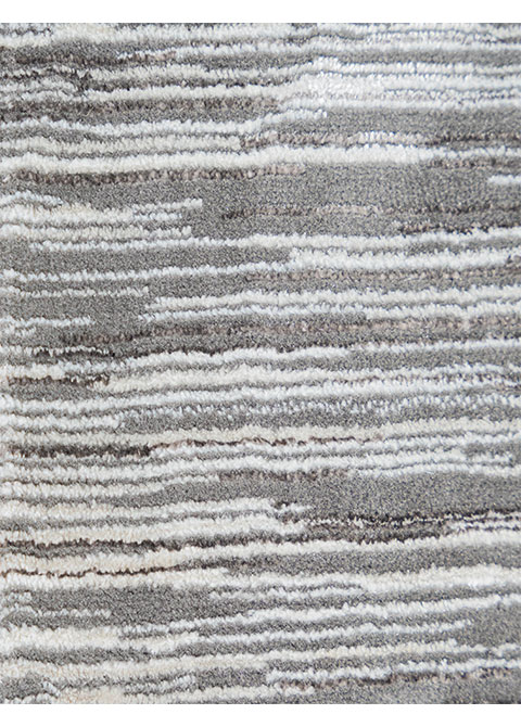 Tapete Moderno Gris con Diseño Abstracto en Plata