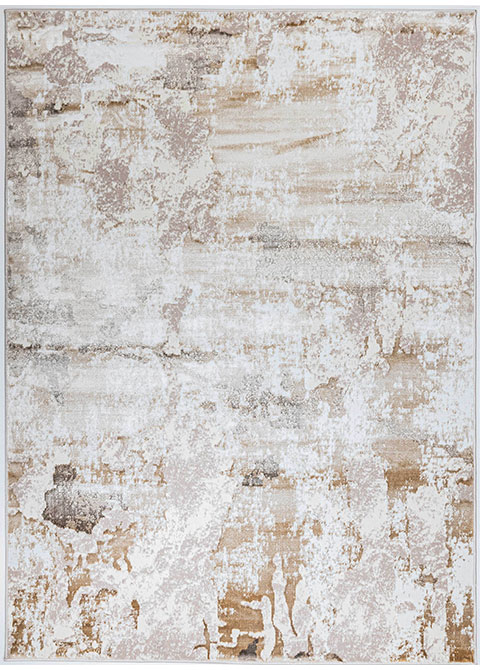 Tapete Moderno Neutro con Diseño Abstracto en Café