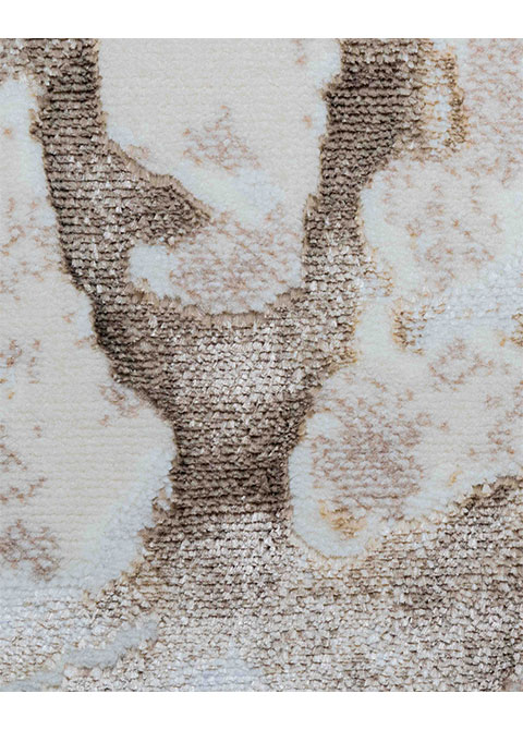 Tapete Moderno Neutro con Textura Abstracta en Café