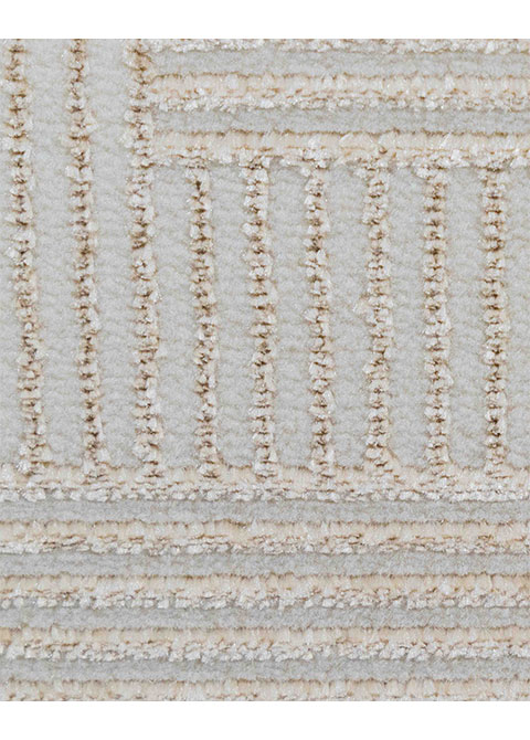 Tapete Moderno Neutro con Diseño Zigzag Texturizado