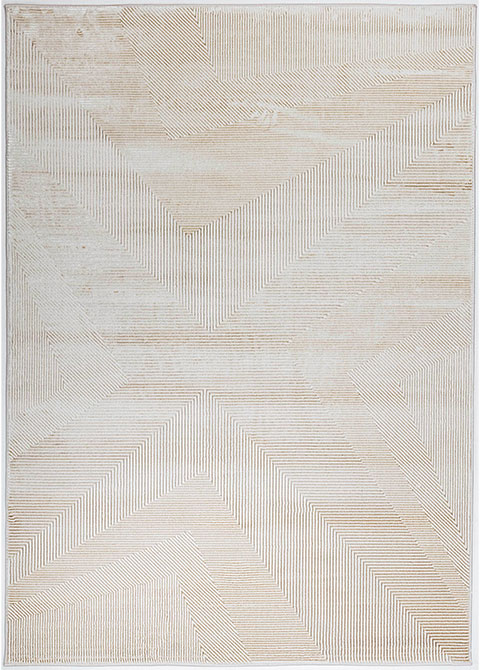 Tapete Moderno Neutro con Diseño Geométrico en Beige