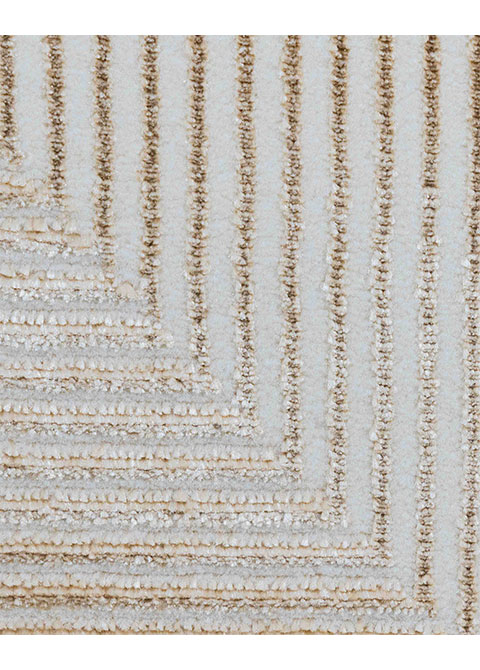 Tapete Moderno Neutro con Diseño Geométrico en Beige