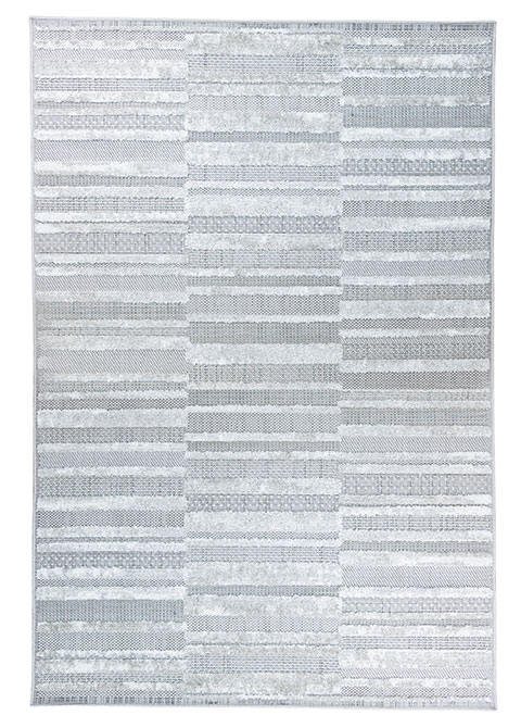 Tapete Moderno Gris con Diseño Texturizado de Rayas Horizontales