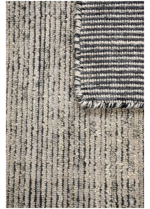 Tapete Texturizado Neutro con Delicadas Líneas en Gris Oscuro