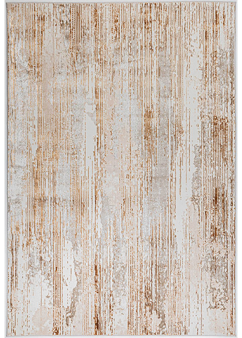 Tapete Moderno Neutro con Diseño Abstracto en Bronce