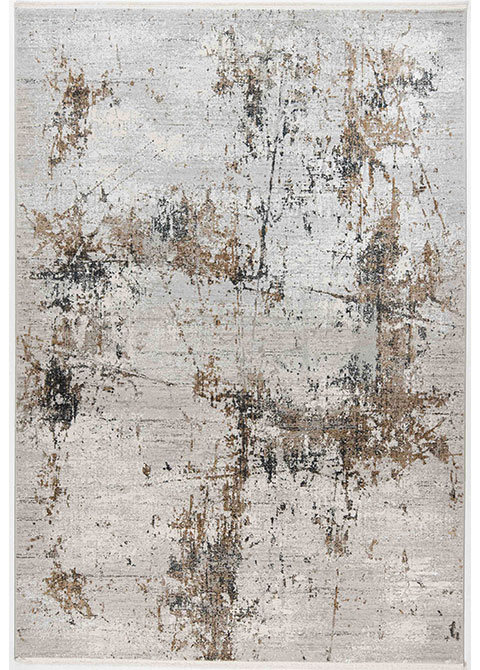 Tapete Moderno Neutro con Diseño Abstracto en Gris Oscuro