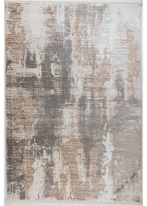 Tapete Moderno Neutro con Diseño Abstracto en Gris