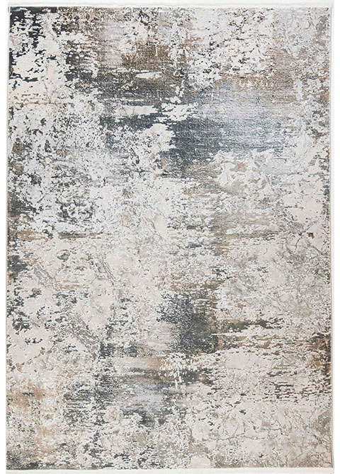 Tapete Moderno Neutro con Diseño Abstracto en Gris Oscuro