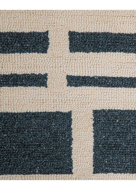 Tapete Moderno Neutro con Diseño Geométrico en Gris Oscuro