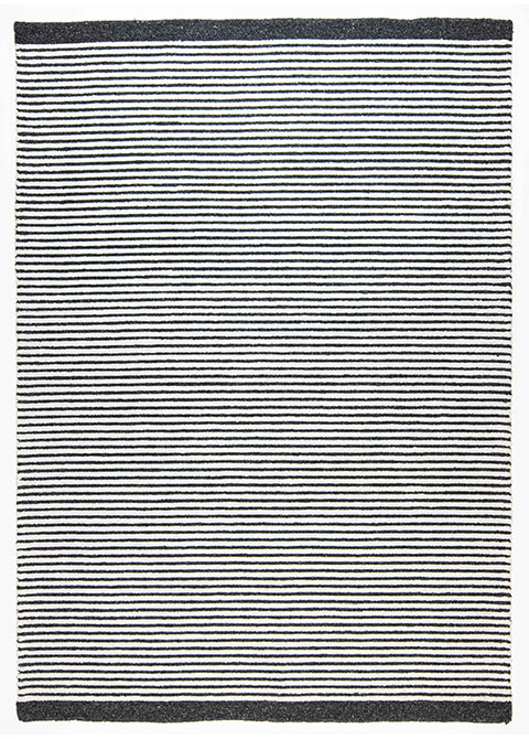 Tapete Moderno Neutro con Diseño de Rayas en Gris Oscuro