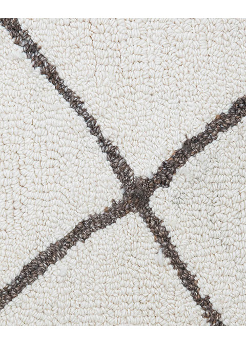 Tapete Moderno Neutro con Diseño Geométrico en Cafe