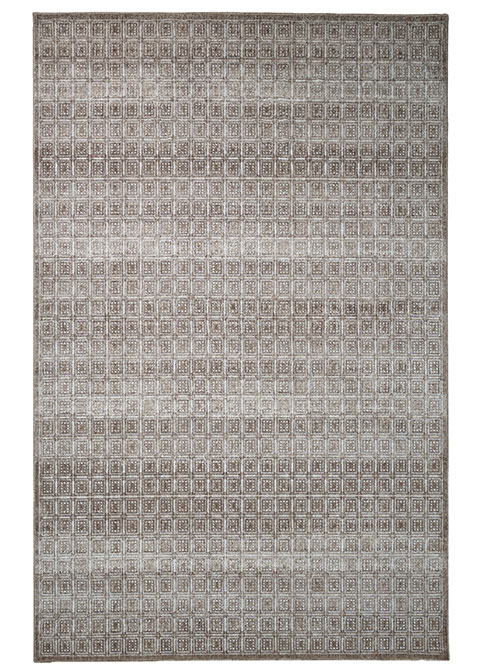 Tapete Moderno Neutro con Diseño Geométrico en Cafe