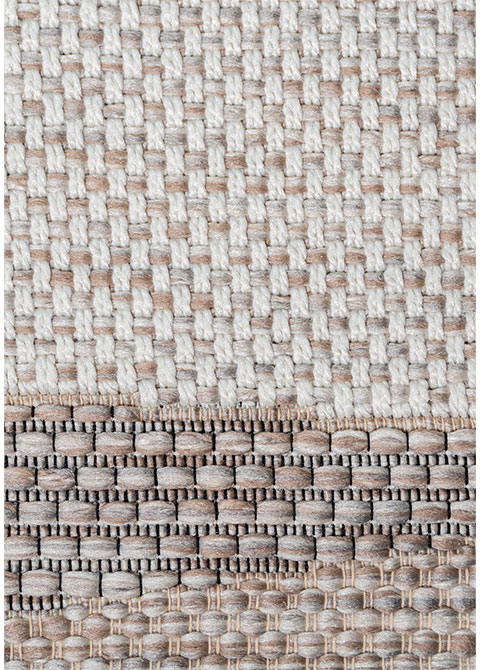 Tapete Moderno Neutro con Diseño de Rayas Horizontales