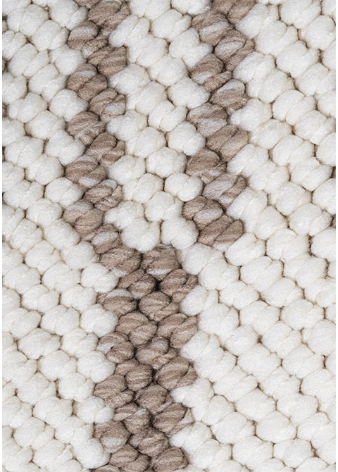 Tapete Moderno Neutro con Diseño de Rayas en Café