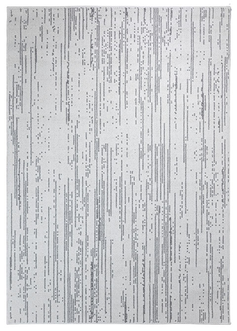 Tapete Moderno Gris con Diseño de Líneas en Gris Oscuro