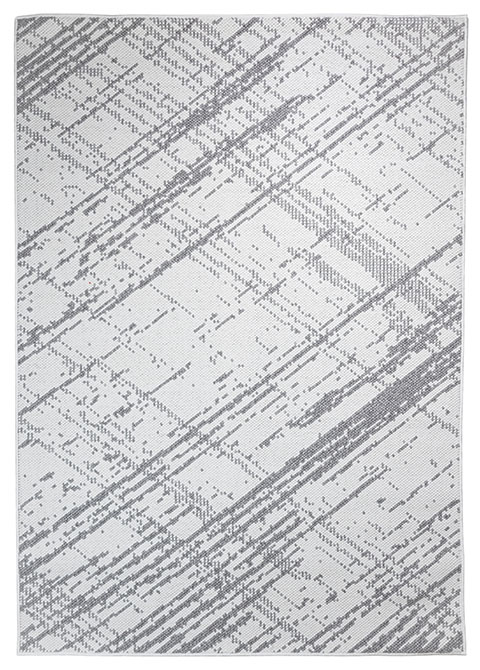 Tapete Moderno Neutro con Diseño de Líneas en Gris Oscuro