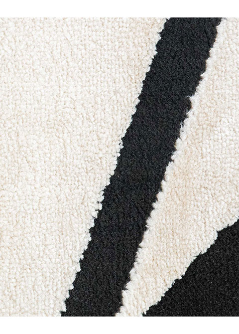 Tapete Moderno Neutro con Diseño Geométrico en Gris Oscuro