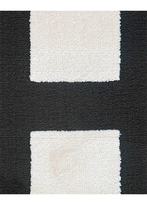 Tapete Moderno Neutro con Diseño Geométrico en Gris Oscuro