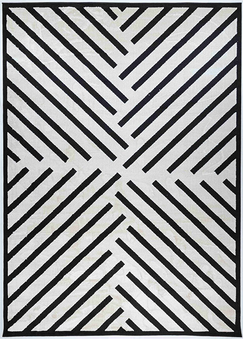 Tapete Moderno Neutro con Diseño de Rayas en Gris Oscuro