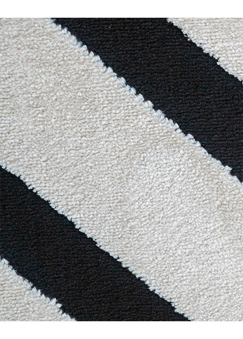 Tapete Moderno Neutro con Diseño de Rayas en Gris Oscuro