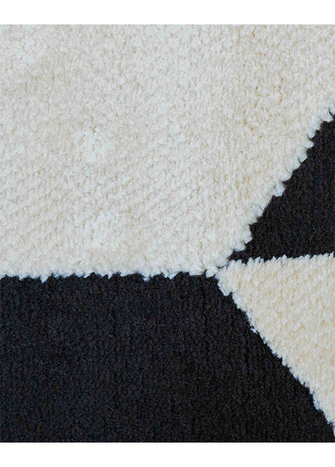 Tapete Moderno Beige con Diseño de Espiga en Gris Oscuro